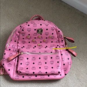 Pink MCM backpack
